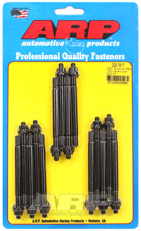 ARP Dart Brodix &amp; B&amp;B 12pt valve cover stud kit - 200-7617