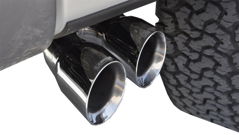 Corsa 2011-2014 Ford F-150 Raptor 6.2L V8 Polished Sport Cat-Back Exhaust - 14387