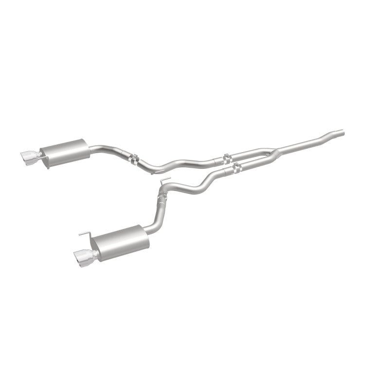 MagnaFlow Cat Back, SS, 2.5in, Street, Dual Split Polished 4.5in Tips 2015 Ford Mustang Ecoboost - 19097
