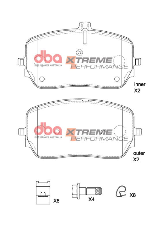 DBA 2020+ Mercedes-Benz GLE53 AMG 4Matic  XP Performance Front Brake Pads - DB15264XP