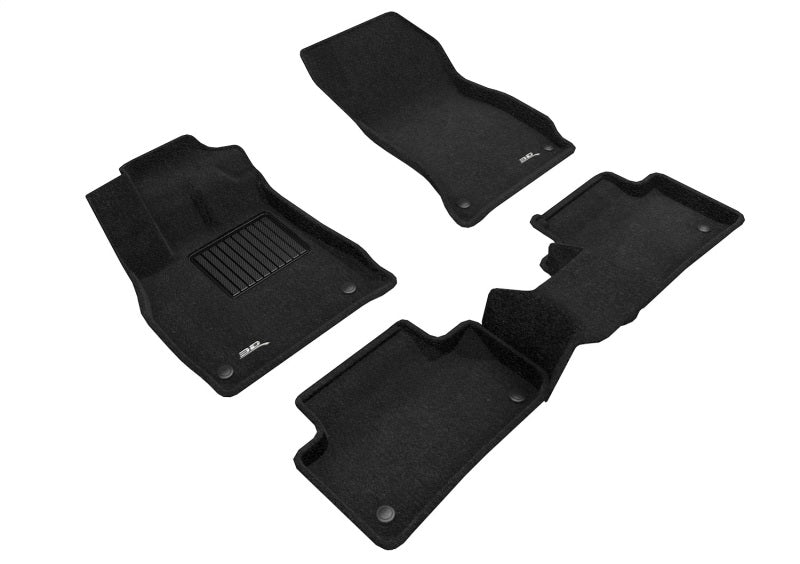 3D MAXpider 18-23 Audi Q5/SQ5 (FY/80A) / 21-23 Q5 PHEV Elegant Floor Liner R1 &amp; R2 - Black - L1AD04704709