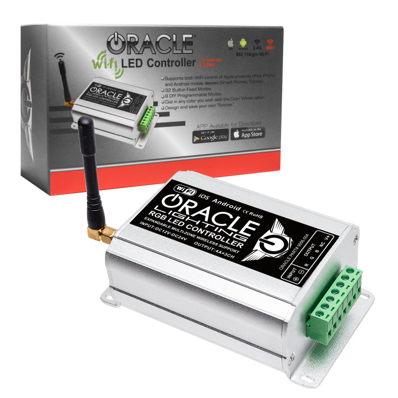 Oracle 15-21 Dodge Charger RGB+W DRL Headlight DRL  Kit - ColorSHIFT w/ BC1 Controller SEE WARRANTY - 1443-335