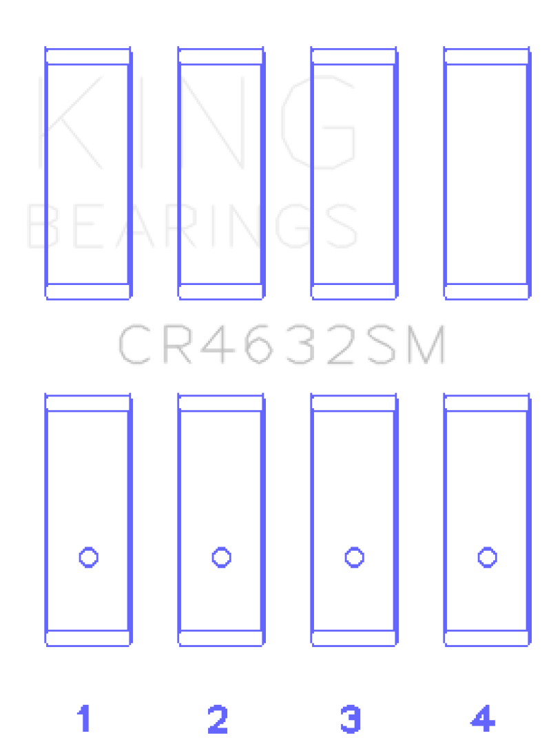 King Nissan HR15/16DE (Size STD) Rod Bearing Set - CR4632SM