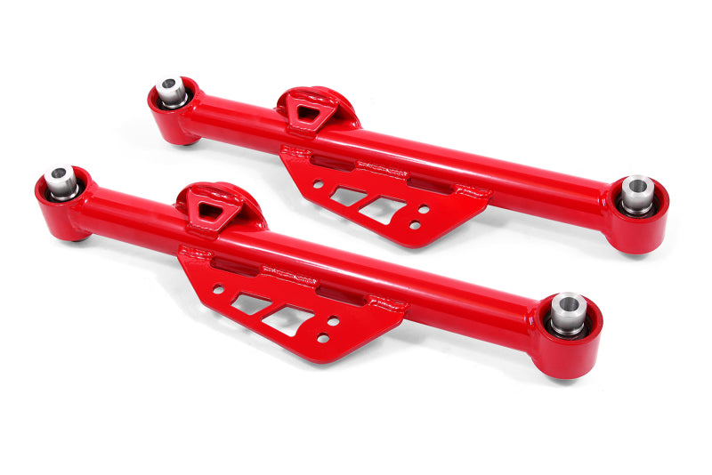 BMR 99-04 Mustang Non-Adj. Lower Control Arms w/ Spherical Bearings - Red - TCA017R