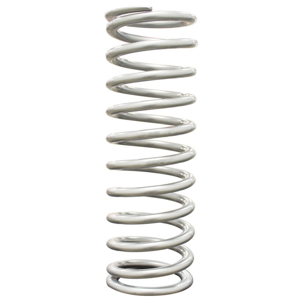 QA1 2-1/2in ID High Travel Spring - 14in Length x 150lbs/in - Silver Powder Coated - 14HT150 by QA1 - front view