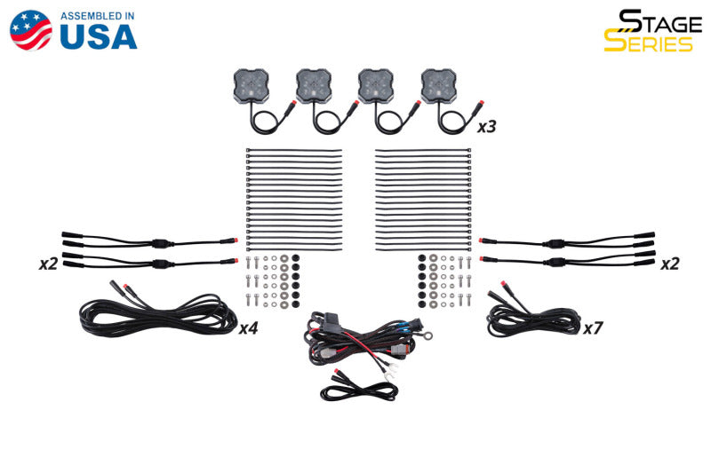 Diode Dynamics RGBW Rock Light Installer Magnet Mount Kit (12-pack) - DD7749