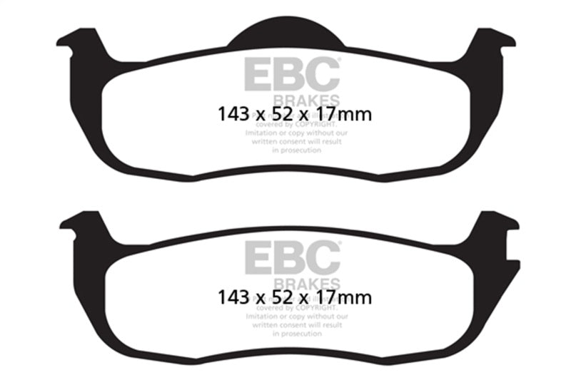 EBC 04-05 Infiniti QX56 5.6 Greenstuff Rear Brake Pads - DP61707