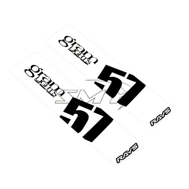 Gram Lights 57DR/57CR Spoke Sticker White (2 PCS) - WC57SSTKW