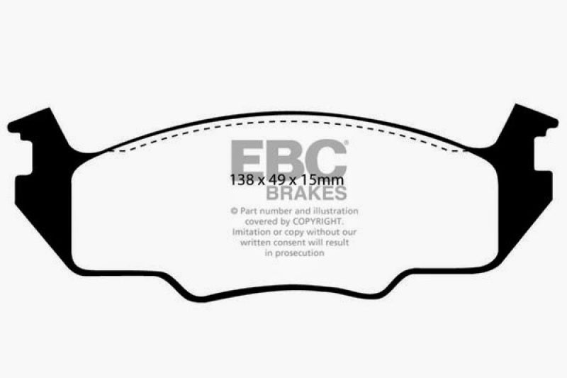 EBC 80-84 Volkswagen Golf 1.6 Greenstuff Front Brake Pads - DP2366