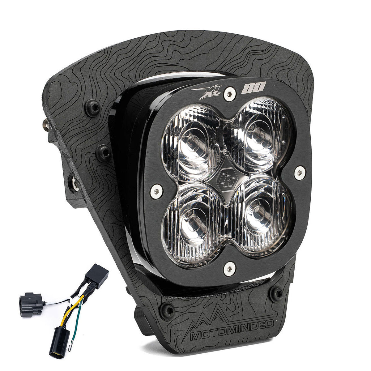 Baja Designs 24-25 GasGas ES XL80 (D/C) LED Headlight Kit w/ Hi-Low Harness - Clear - 677109