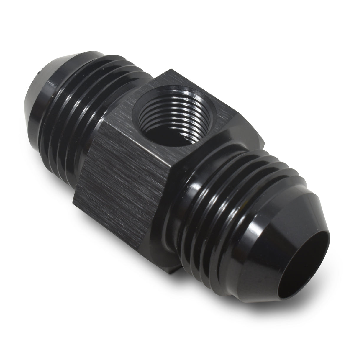 Russell Fitting -8 An Union With 1/8in Npt Pressure Port Blk Anodize - 670013