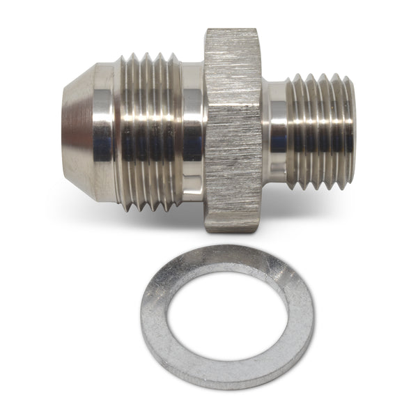 Russell Performance -8 AN Flare to 16mm x 1.5 Metric Thread Adapter (Endura) - 670551 - front view