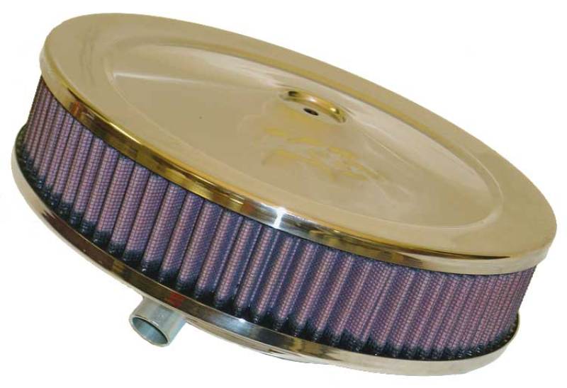 K&N Custom Oval Race Filter 5-1/8in FLG / 9in OD x 3-3/8in HW/VENT - 60-1110 by K&N Engineering - front view