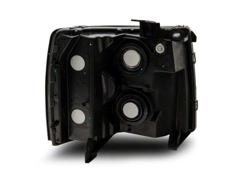 Raxiom 07-14 Chevrolet Silverado 1500 HD Axial OEM RepHeadlights- Chrome Housing- Smoked Lens - S122324