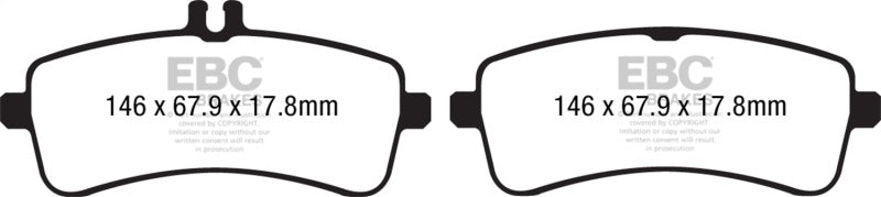 EBC 94-95 Mercedes-Benz SL320 3.2L Bluestuff Rear Brake Pads - DP52234NDX