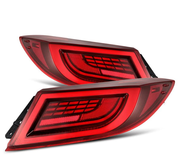 AlphaRex 22+ Toyota GR86/Subaru BRZ LUXX-Series LED Tail Lights Vivid Red - 675030