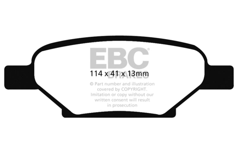 EBC 04-06 Chevrolet Cobalt 2.0 Supercharged Redstuff Rear Brake Pads - DP31704C