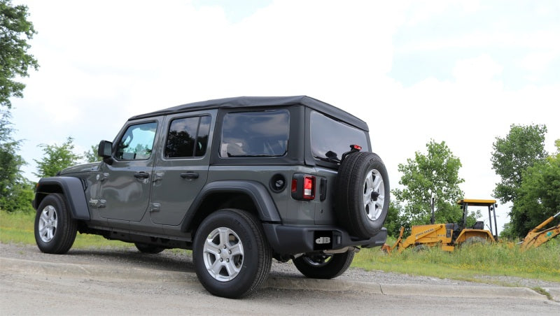 Corsa 2018-2024 Jeep Wrangler JL 2.5in Dual Rear Turn Down Exit Touring Axle-Back Exhaust - 21015