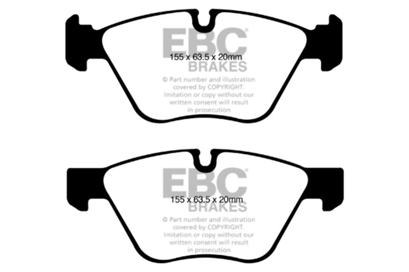 EBC 08-10 BMW 128 3.0 Greenstuff Front Brake Pads - DP21600