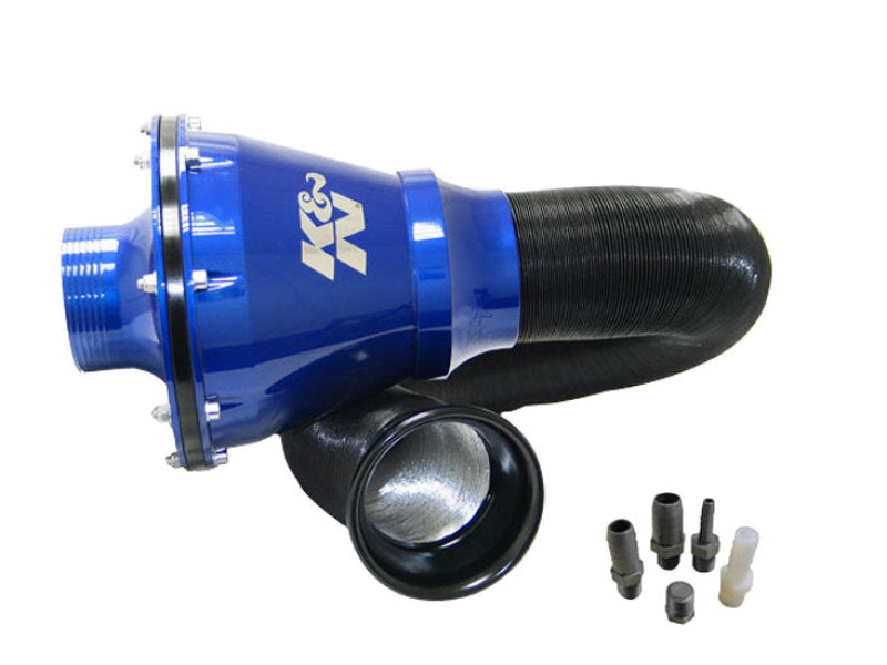 K&amp;N Universal Apollo Blue Cold Air Intake - 70mm OD FLG PP - RC-5052AL