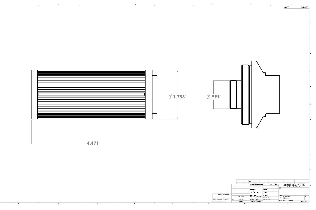 Aeromotive Pro-Series In-Line Fuel Filter - AN-12 - 100 Micron SS Element - 12302