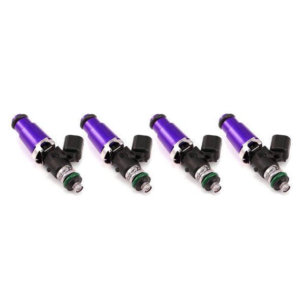 Injector Dynamics 1340cc Injectors - 60mm Length - 14mm Purple Top - 14mm Lower O-Ring (Set of 4) - 1300.60.14.14.4 by Inject