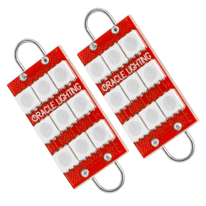 Oracle 44MM 6 LED 3 Chip - Loop Festoon Bulbs (Pair) - Purple - UV/Purple SEE WARRANTY - 5209-007