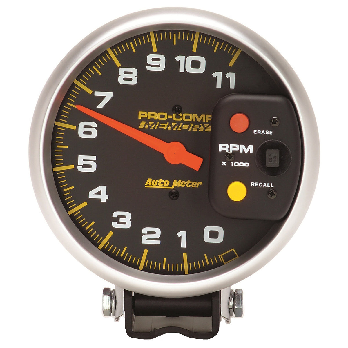 Autometer Pro-Comp 5in 0-11000 RPM Pedestal w/Peak Memory Tachometer - 6811