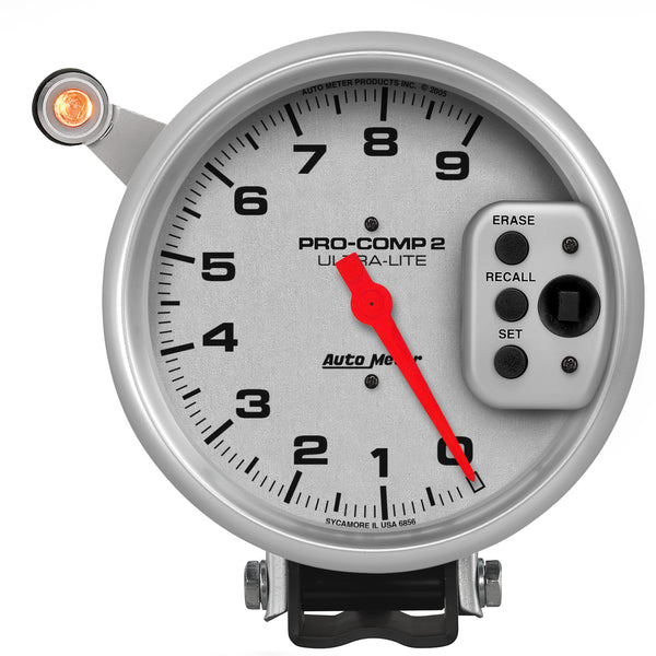 Autometer Ultra-Lite 5 inch 9000 RPM Single Range w/ Shift-Lite and Memory Tachometer - 6856