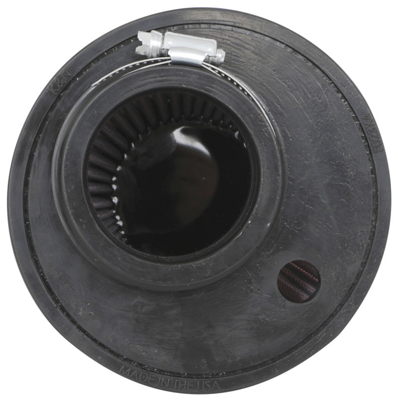 K&amp;N Universal Clamp-On Air Filter 2.375in Flg ID x 5.21875in B OD x 3.5in T OD x 3.75in H - RU-1624