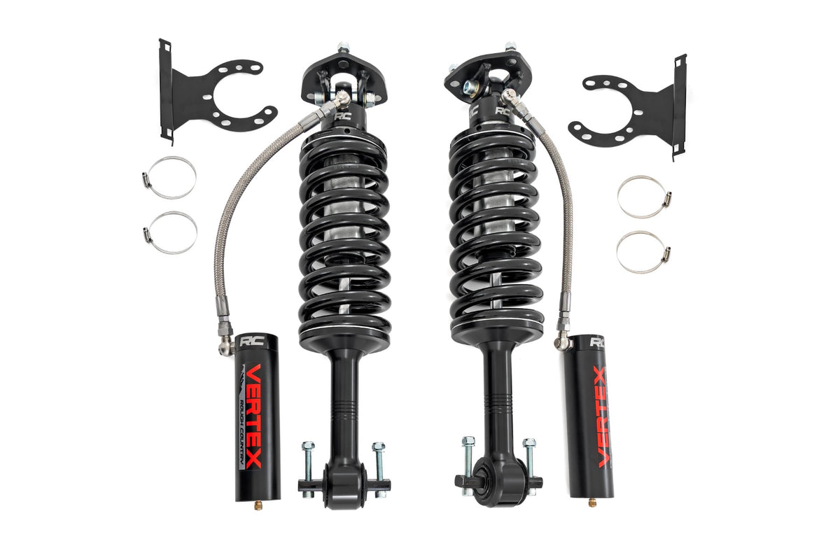 Rough Country - Vertex 2.5 Adjustable Coilovers - Front - 6" - Chevy Silverado 1500 (2019-2025 & Classic) - 689017