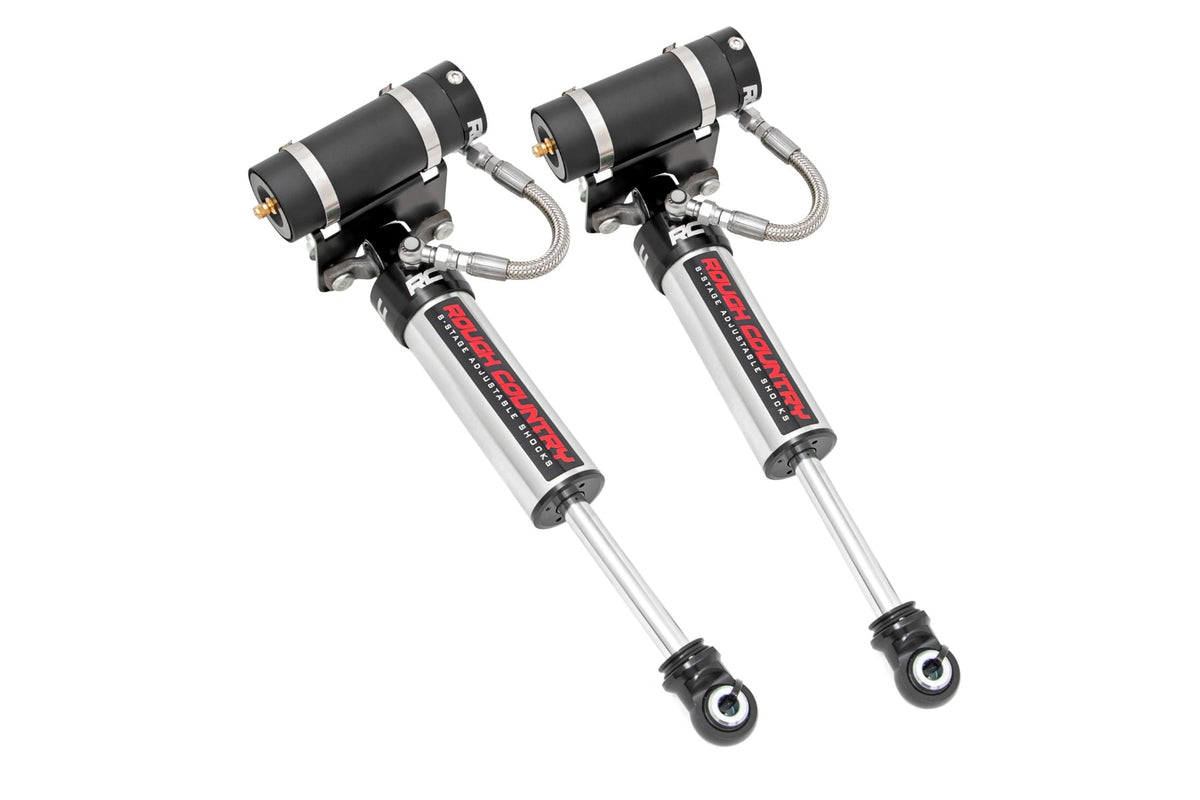 Rough Country - Vertex 2.5 Adjustable Front Shocks - 5-7.5" - NTD Lifts Only - Chevy/GMC 2500HD/3500HD (11-25) - 689028