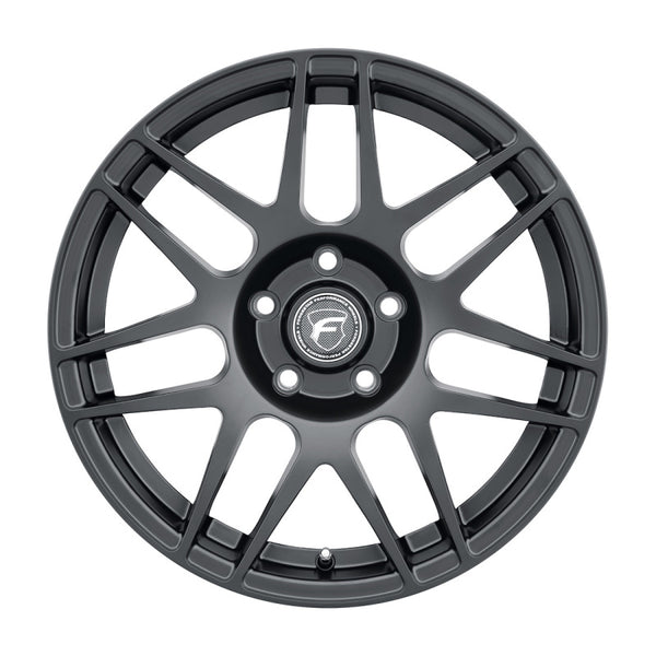 Forgestar F14 Drag 17x10.5 / 5x120.65 BP / ET65 / 8.3in BS Satin Black Wheel - F17270563P65 by Forgestar - front view