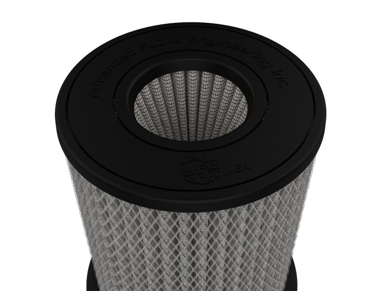aFe MagnumFLOW Pro DRY S Universal Air Filter 4in F x 6.5n B x 6.5in T (Inv) x 8in H - 21-91153
