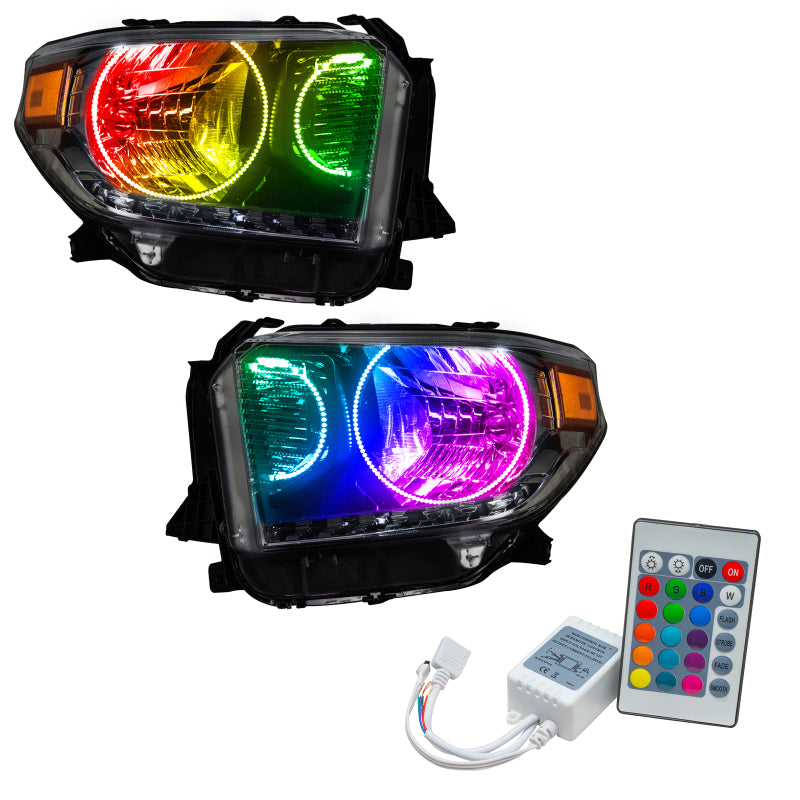 Oracle 14-17 Toyota Tundra SMD HL - Dual Halo Kit - ColorSHIFT w/ Simple Controller SEE WARRANTY - 7204-504