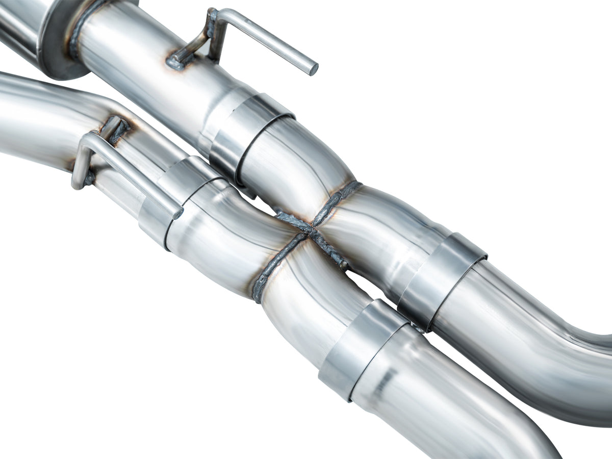 AWE Tuning 2020+ Ford Explorer ST Touring Edition Exhaust w/ Diamond Black Tips - 3015-43625