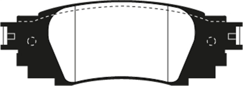 EBC 2016+ Lexus RX350 3.5L Yellowstuff Rear Brake Pads - DP43080R