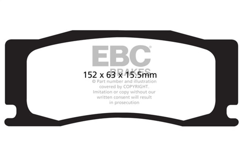 EBC 08-09 Jaguar XKR 4.2L Supercharged Bluestuff Front Brake Pads - DP52111NDX