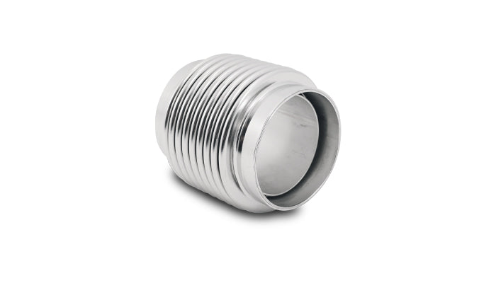 Vibrant SS Bellow Assembly w/ Liner 1.875in Inlet/Outlet ID x 2.75in OAL Electro Polished - 69527