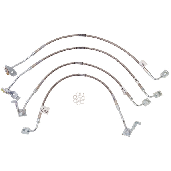 Russell Performance 07-08 Jeep Wrangler JK with 6in Lift Brake Line Kit - 695970 for 2007-2008 Jeep Wrangler - front view
