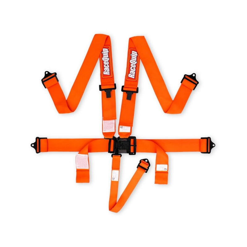 RaceQuip Orange L & L 5pt Seat Belt - 711041RQP
