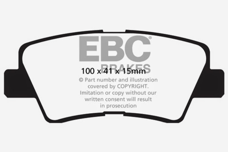 EBC 09-11 Hyundai Azera 3.3 Redstuff Rear Brake Pads - DP32031C