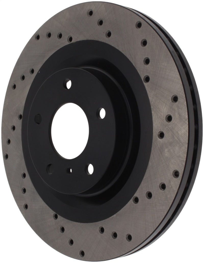 StopTech 08-09 Infiniti EX35 / 05-08 G35 / 09 G37 / 06-09 M35/M45 Drilled Right Front Rotor - 128.42080R