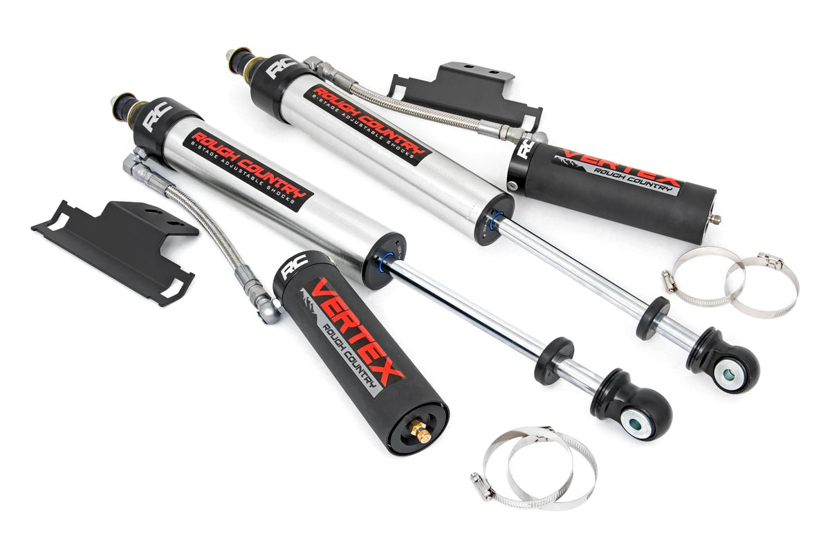 Rough Country - Vertex 2.5 Adjustable Rear Shocks - 3" - Toyota Tacoma 2WD/4WD (2005-2023) - 699010