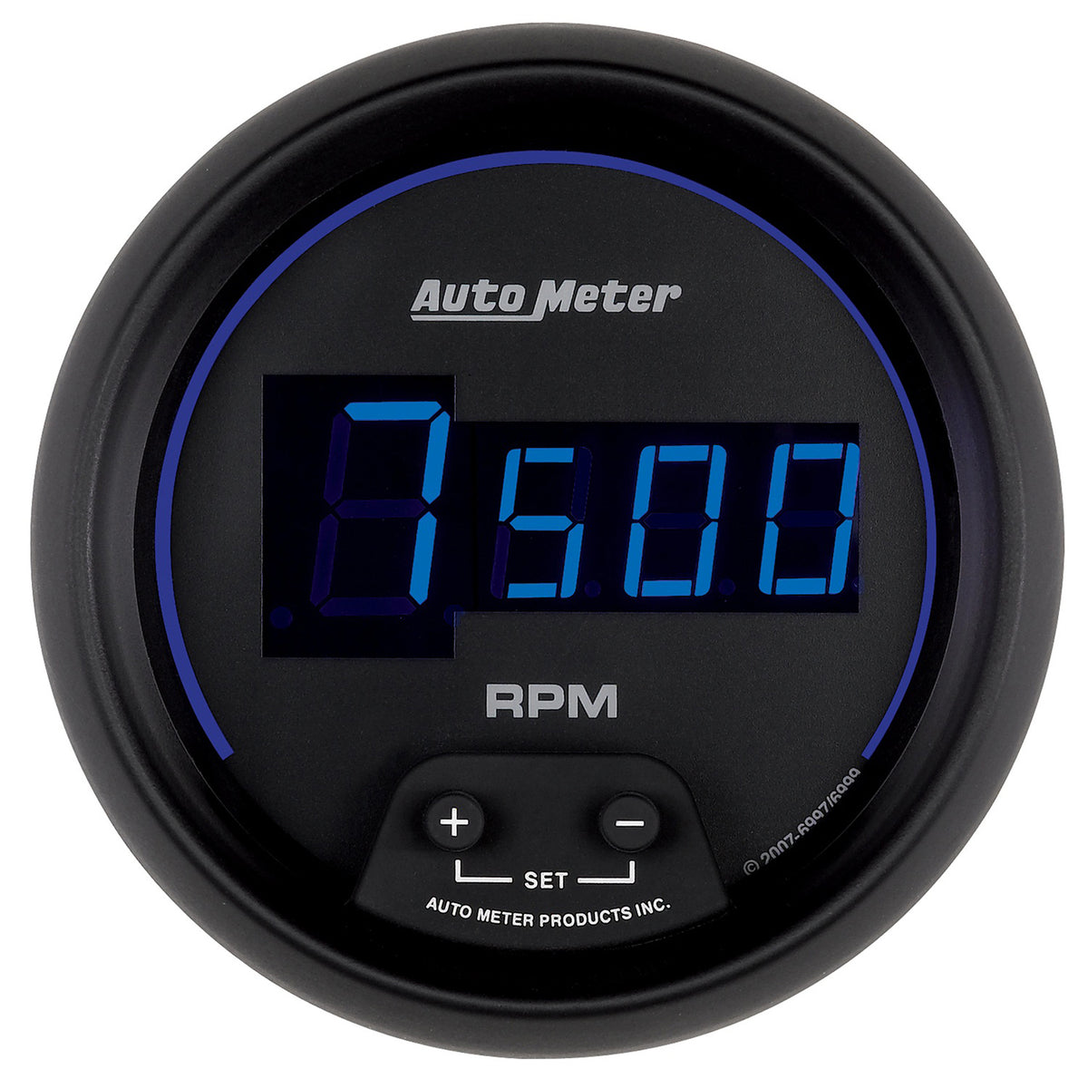 Autometer Cobalt Digital 85.7mm Black In-Dash Tachometer - 6997
