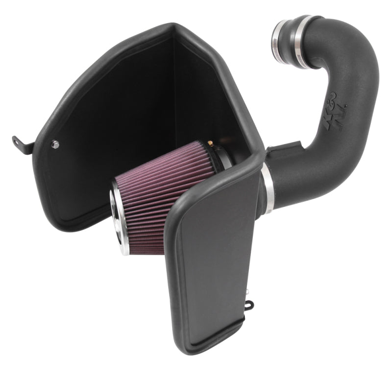 K&N 2015 Chevy Colorado 3.6L V6 Aircharger Performance Intake - 63-3088 for 2015-2016 Chevrolet Colorado - front view