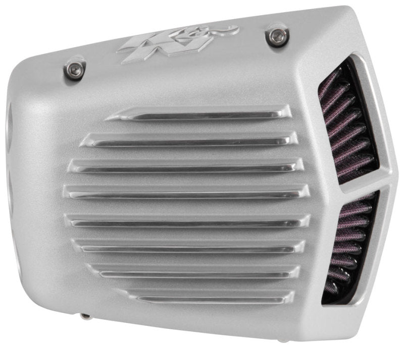 K&amp;N Street Metal Intake System 01-16 Harley Davidson Shaker Silver H/D Softail/Dyna Fl - RK-3950S