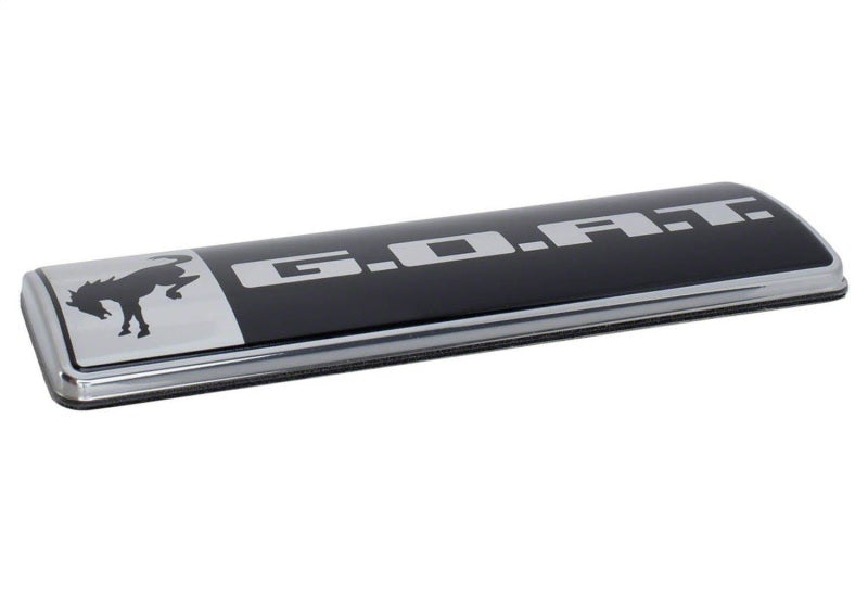 Ford Racing Bronco/Bronco Sport G.O.A.T. Badge - Black/Chrome - M-1447-GOAT