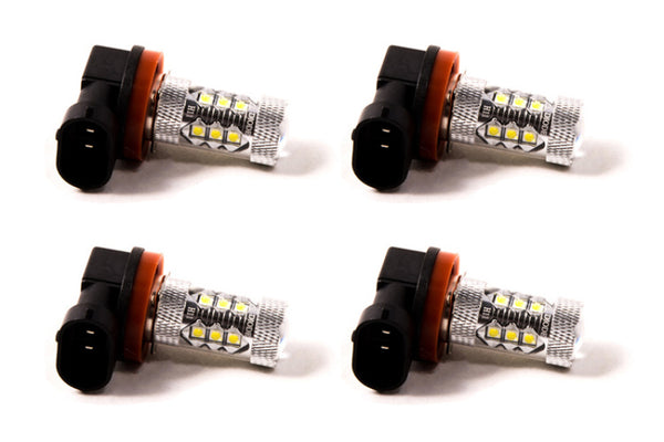 Diode Dynamics H11 XP80 LED - Cool - White Set of 4 - DD0165Q for 2016-2018 Nissan Maxima - front view