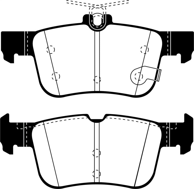 EBC 2013+ Lincoln MKZ 2.0L Hybrid Ultimax2 Rear Brake Pads - UD1834